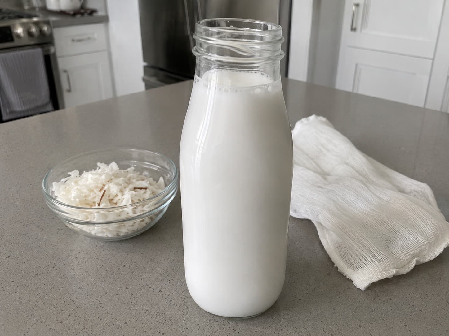 Leche de coco casera